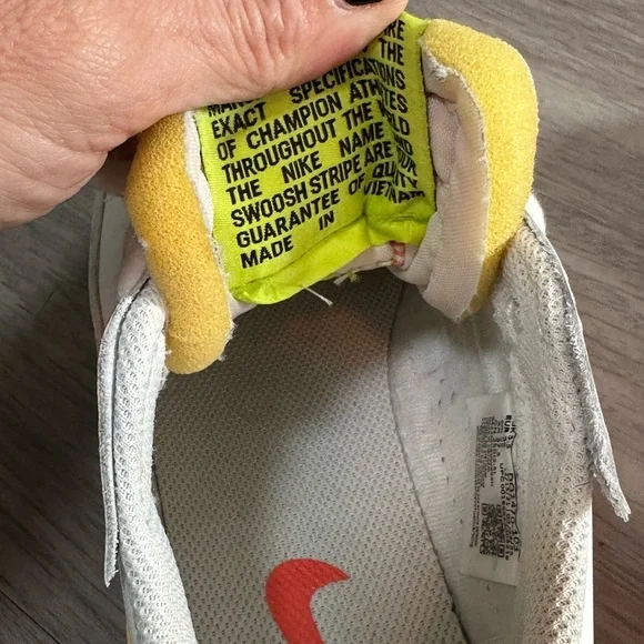 Nike Blazer Low '77  Jumbo Low Sail White Orange Womens Shoes Sz 8 - Picture 4 of 6